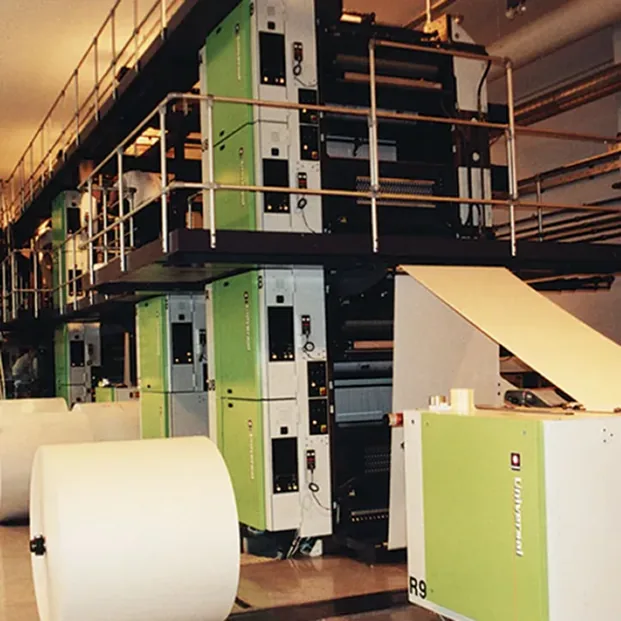 A printing press, from the days when the Friday-Ad was printed on paper